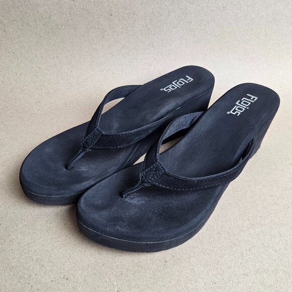 Flojos Womens Brown Olivia Wedge Platform Sandal Summer Neutral Vacation Chunky - Picture 3 of 8